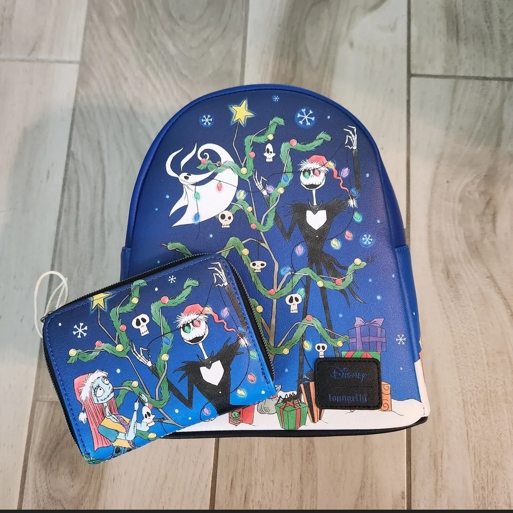 Loungefly Nightmare Before Christmas Backpack and Wallet Set, NWT